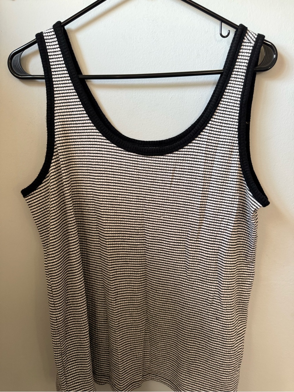 Banana Republic Black and White Striped Tank